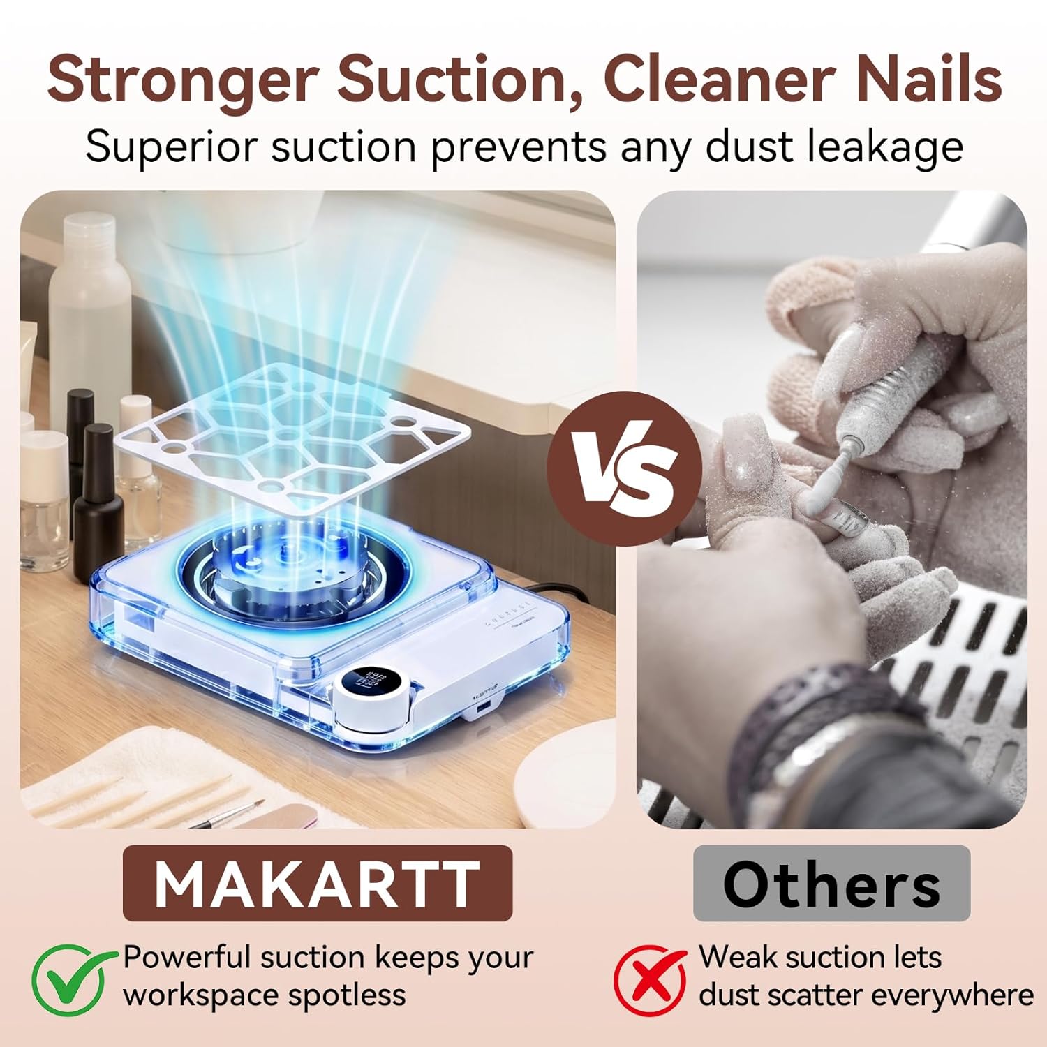 Detalle de Makartt ERYNOS Nail Dust Collector 5500RPM