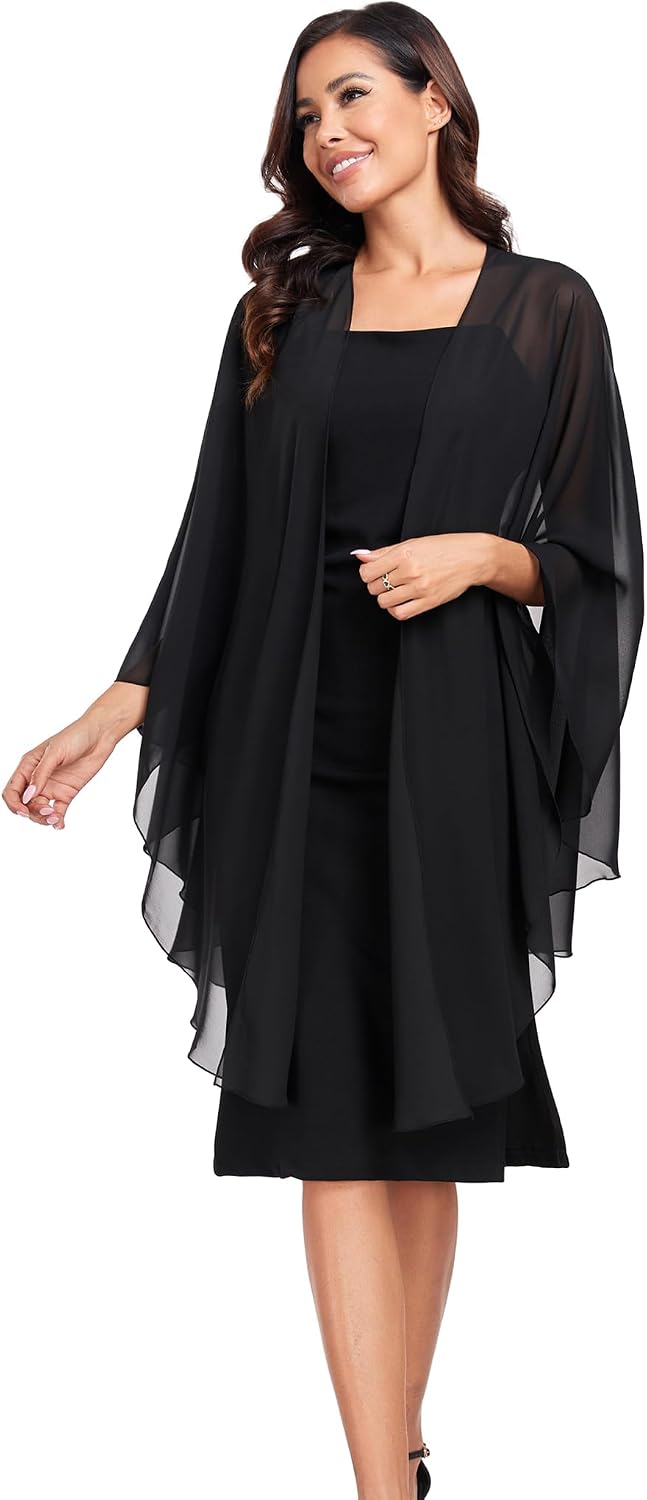 Detalle 1 de TONGFANTFL Chiffon Shawl Wrap