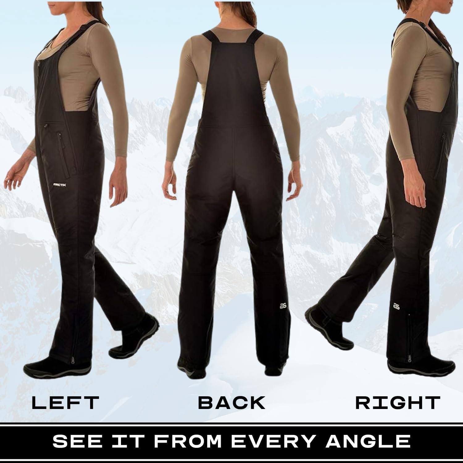 Detalle de Arctix Basic Thermal Bib Overall for Women 🪡