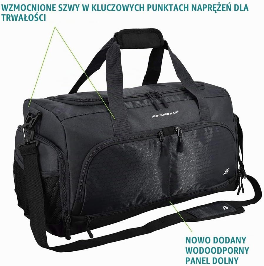 Detalle de Ultimate Gym Bag 2.0 – średnia torba sportowa 50 cm, 10 przegródek