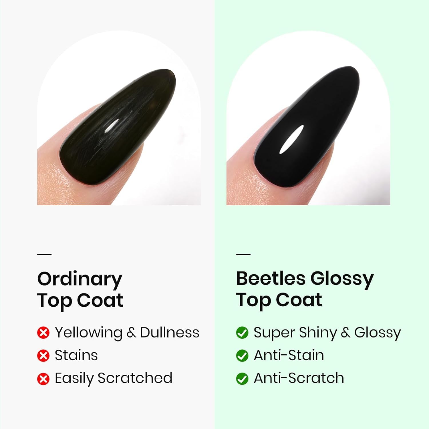 Detalle de Beetles Gel Base and No Wipe Top Coat 15ml ๐