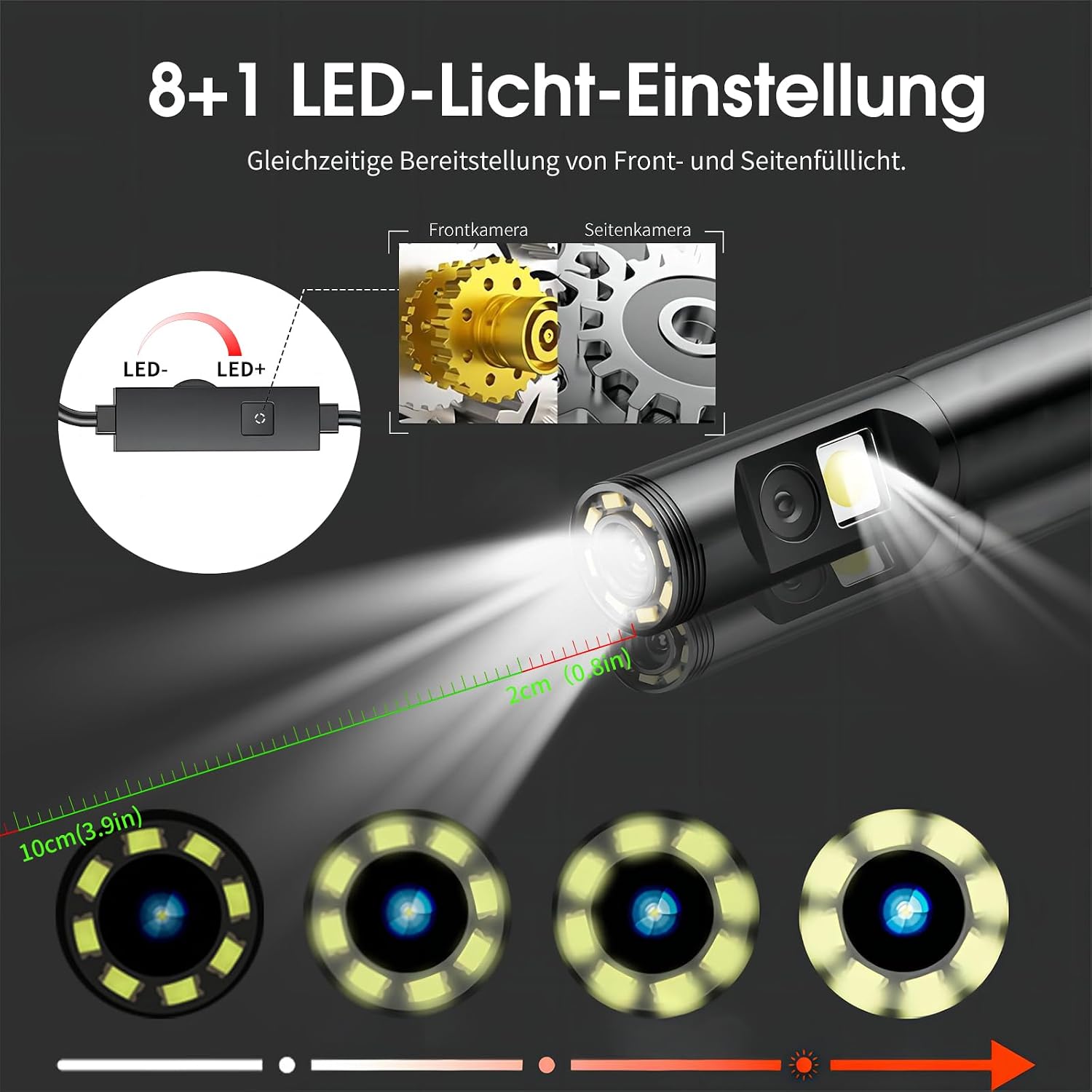 Detalle de DPduct 1920 HD Dual Lens Endoskopkamera 7,9 mm