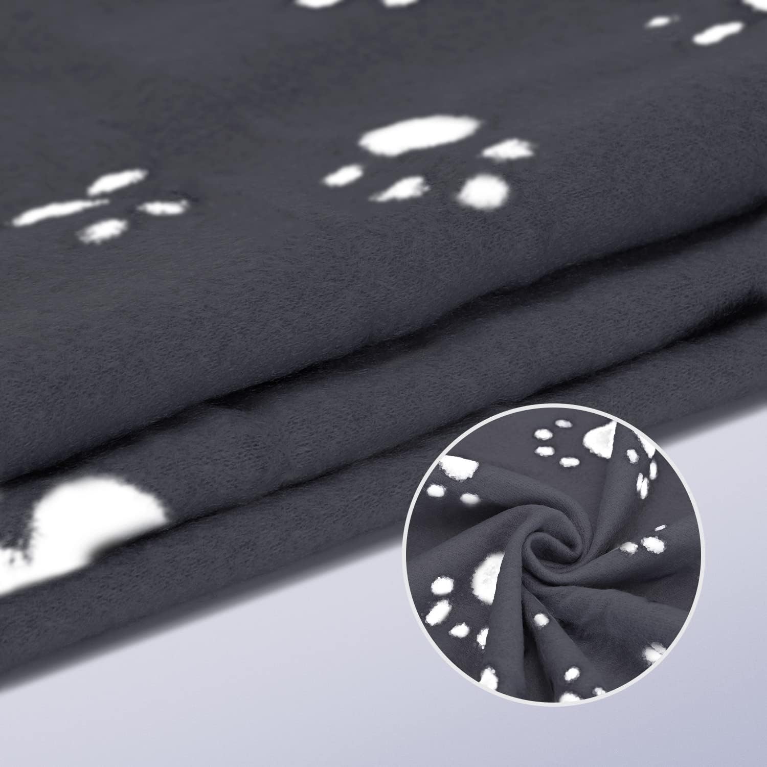 Detalle de Nobleza morbida coperta in pile per cani e gatti, 6 pezzi (Nero) 160 x 100 cm