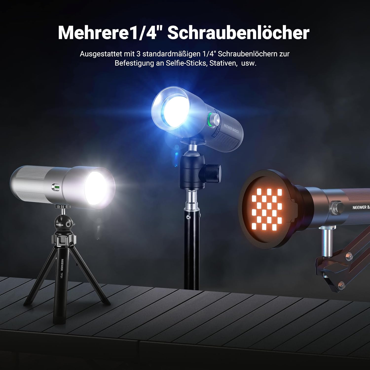 Thumbnail 5 de NEEWER FL10 Fotografie Taschenlampe 10W