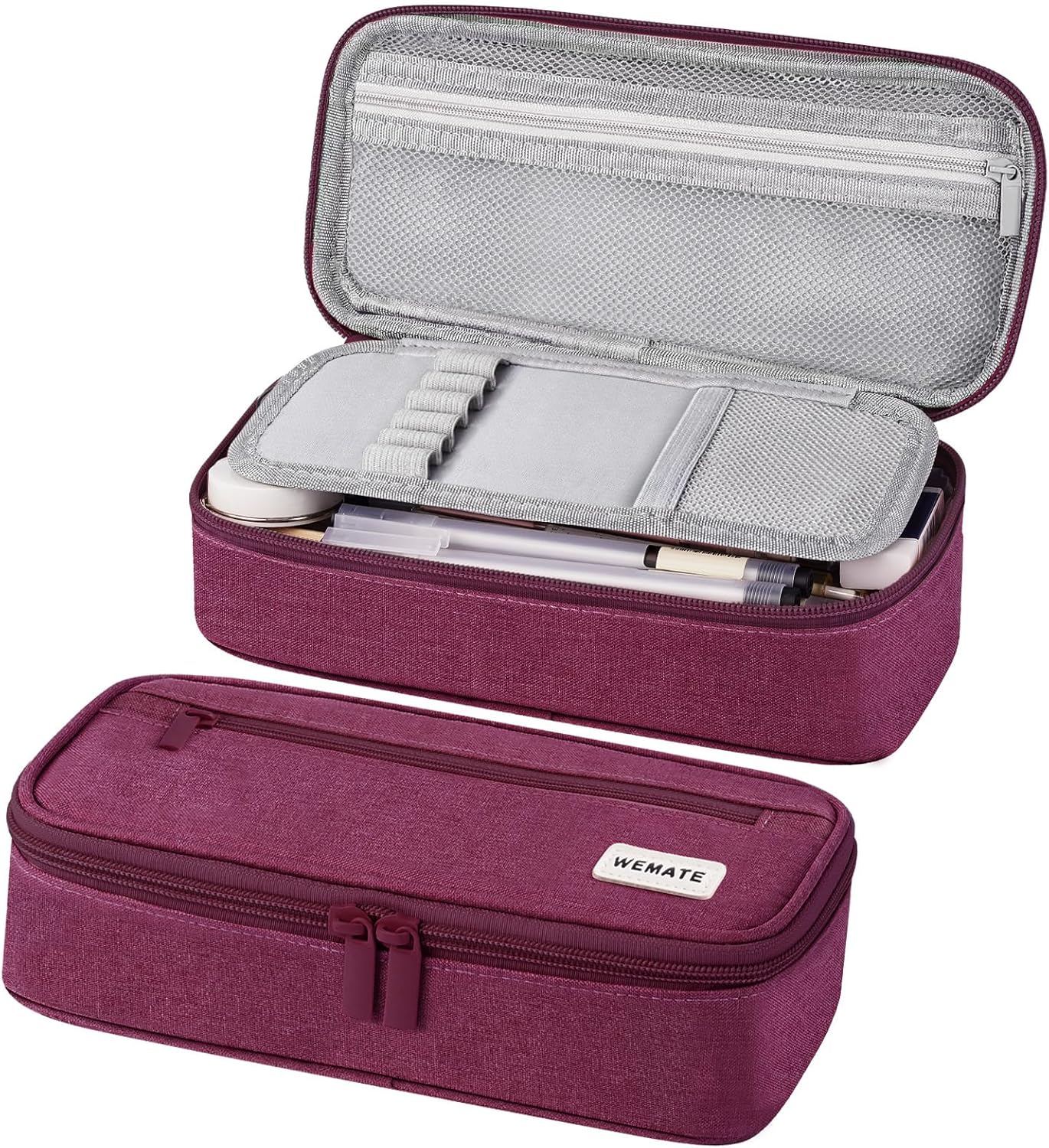 Detalle de WEMATE Large Pencil Case: A practical, durable organiser for daily stationery