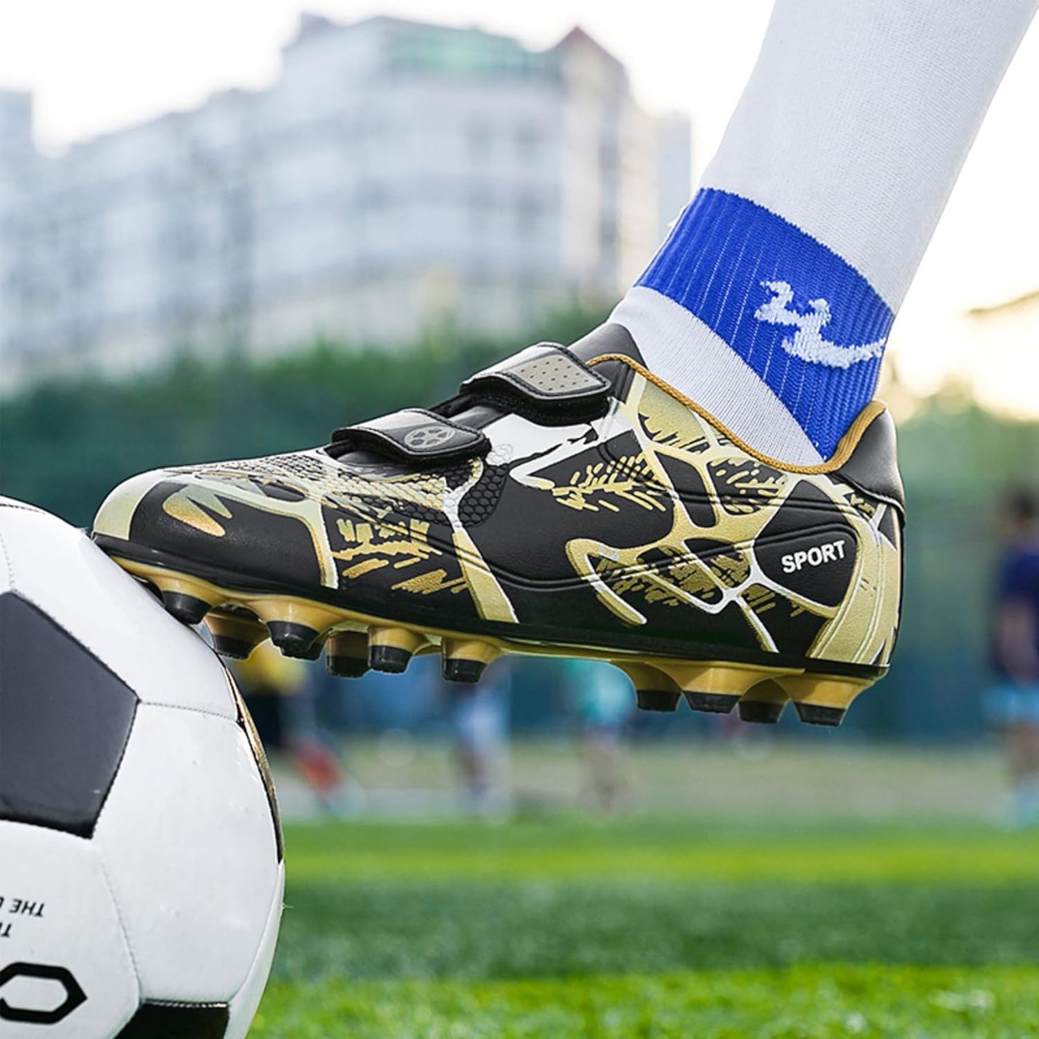 Thumbnail 1 de BAODLE Scarpe da Calcio Ragazzi FG/AG – Allenamento all’aperto con grip e comfort