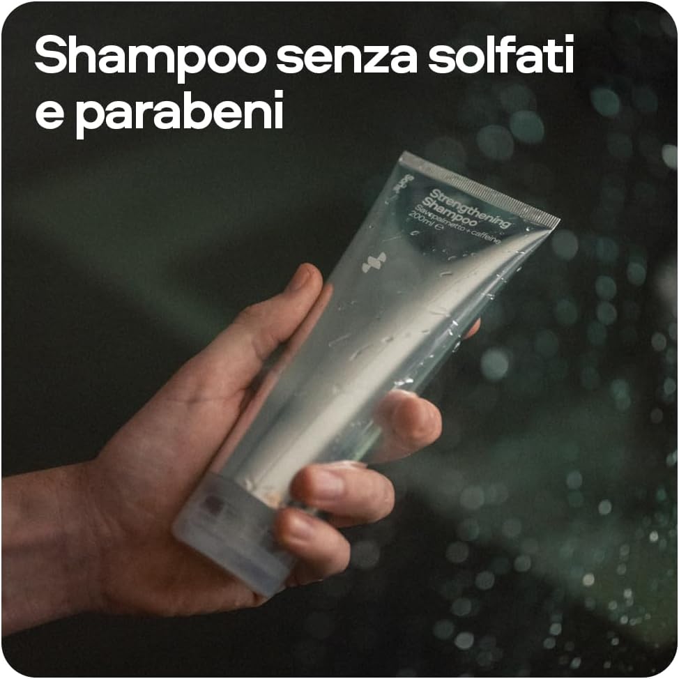 Detalle 2 de Sons Shampoo e Balsamo Anti Caduta per Capelli – 2x200 ml, con Saw Palmetto per crescita e corpo dei capelli