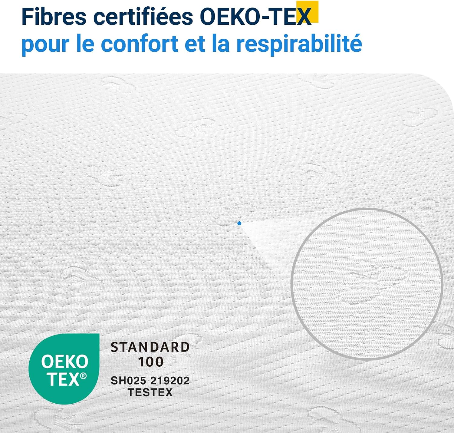 Thumbnail 6 de Avenco Matelas 140x190 – Mousse mémoire de forme en gel, 18 cm, bambou, certifié CertiPUR-US et OEKO-TEX