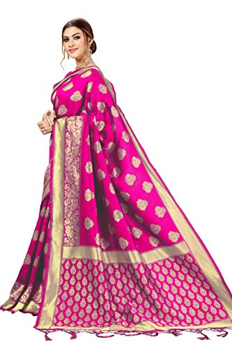 Detalle de Nivah Fashion Women's Banarasi Art Silk Saree with Blouse Piece
