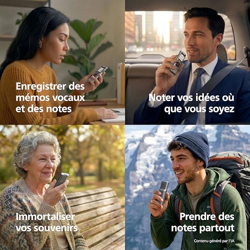 Detalle de Philips DVT1170 VoiceTracer : Enregistreur audio 8 Go avec micro SD, son clair et enregistrement mains libres