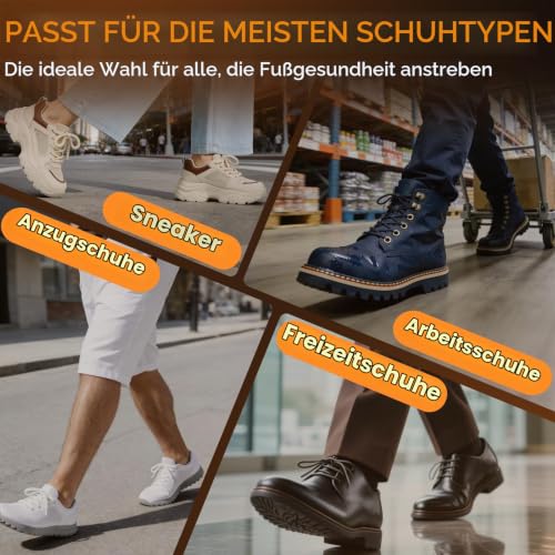 Thumbnail 5 de FootMaster Orthopädische Einlegesohlen gegen Plantarfasziitis – Fußgewölbestütze für Plattfüße