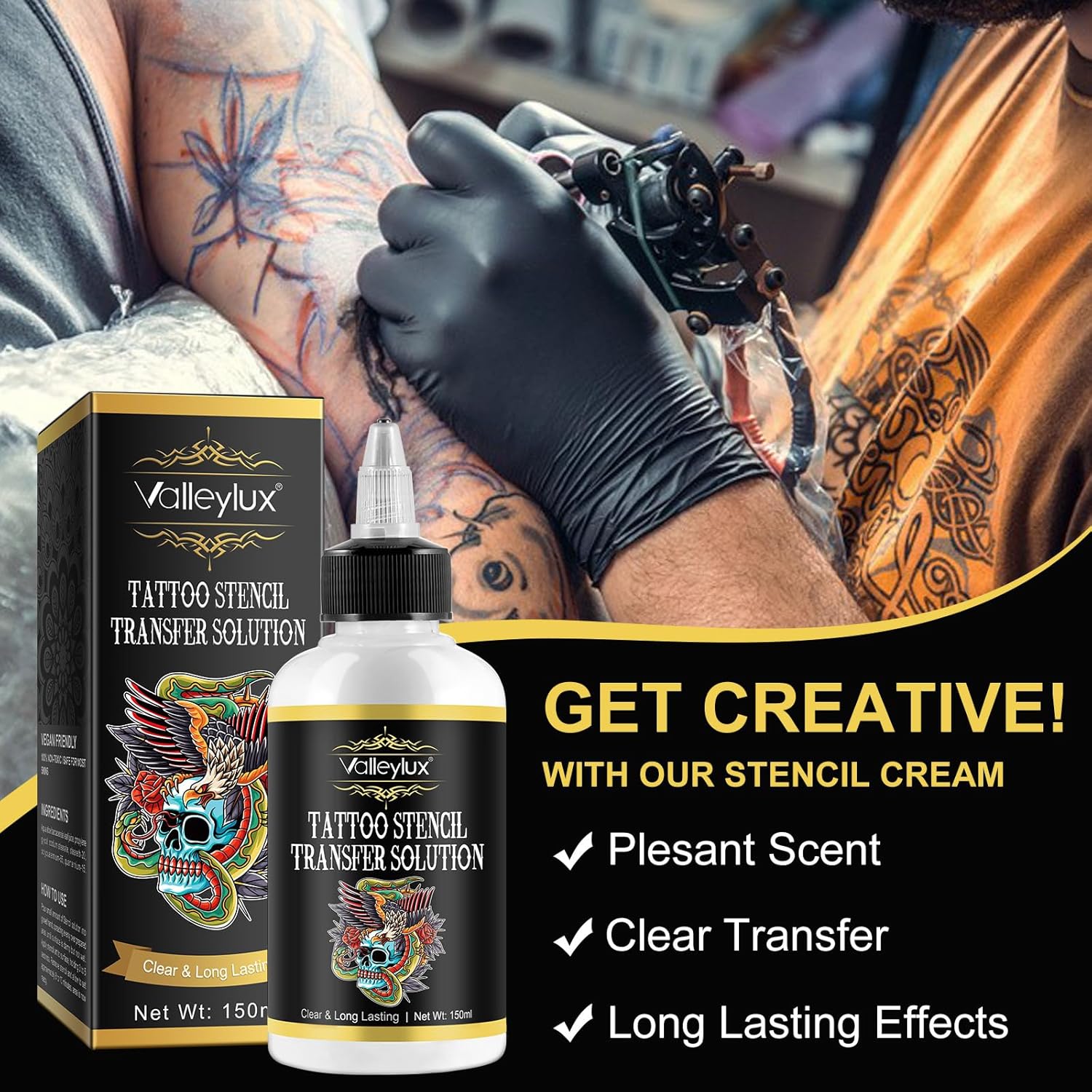Detalle 2 de Tattoo Stencil Transfer Gel 150 ml 🎨