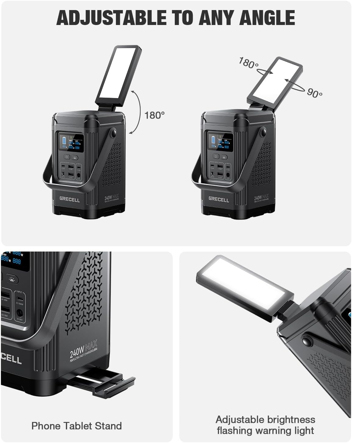 Detalle de GRECELL Portable Power Station 153.6Wh