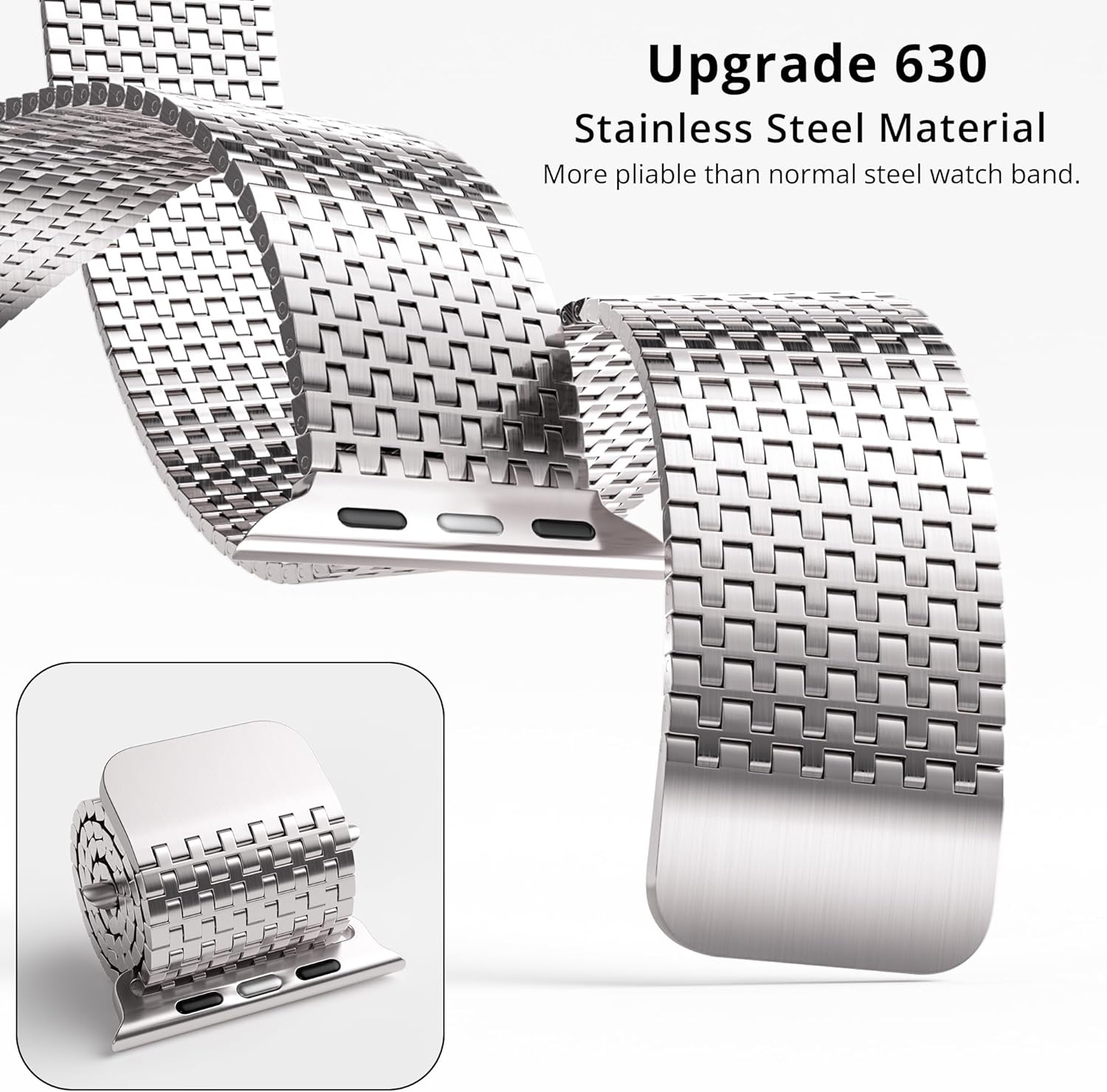Thumbnail 5 de LULULOOK Milanese Loop magnetic band for Apple Watch