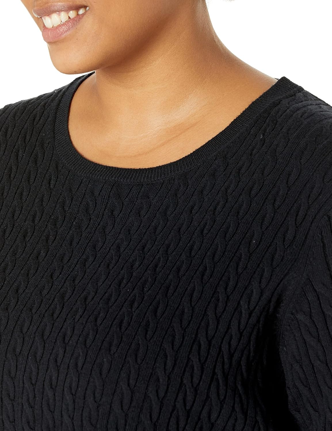 Thumbnail 2 de Amazon Essentials Women’s Lightweight Cable Knit Long-Sleeve Crewneck Jumper (Plus Size option)