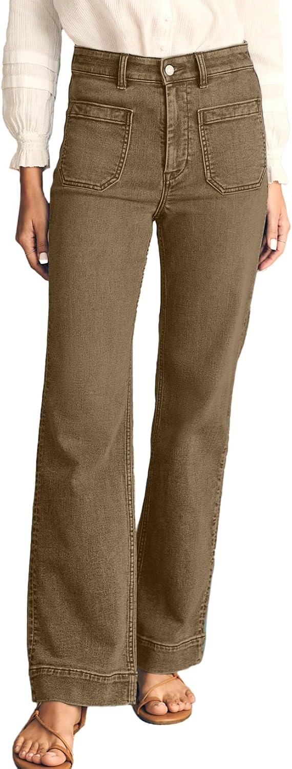 Detalle 2 de Astylish Women's Wide-Leg Jeans Cotton Blend