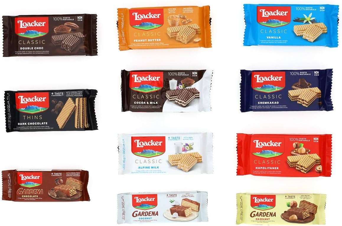 Detalle de Loacker Misto Bontà Edizione 2026 – Confezione Regalo da 466,5 g con 11 Delizie di Wafer