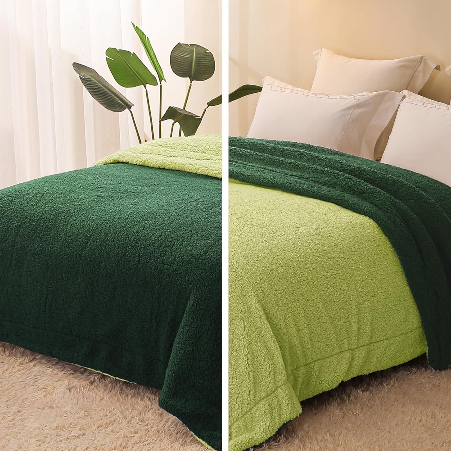 Thumbnail 1 de Exclusivo Mezcla Reversible King Size Sherpa Fleece Blanket