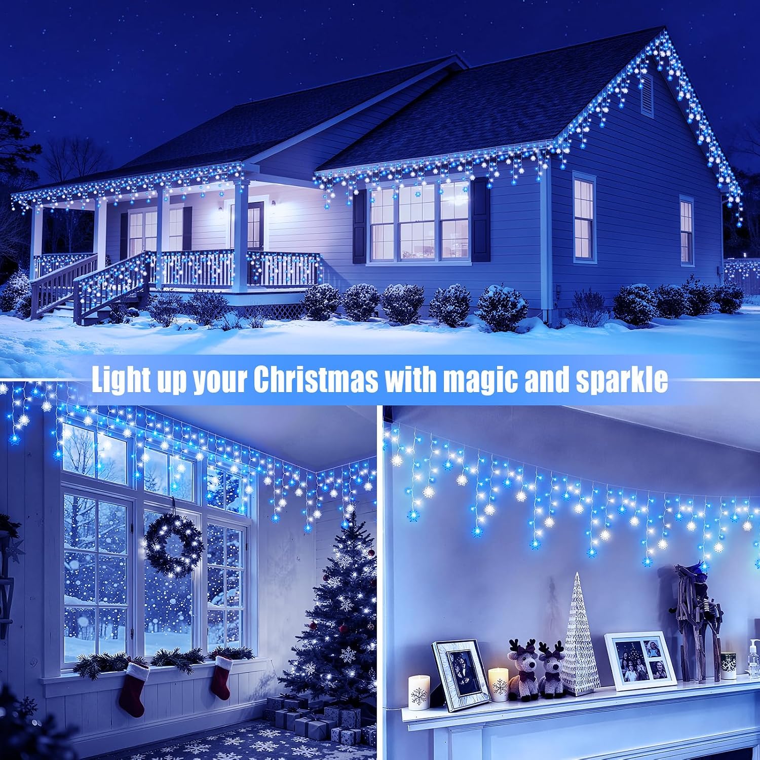 Thumbnail 6 de Dalugo Christmas Icicle Lights 10M ๐