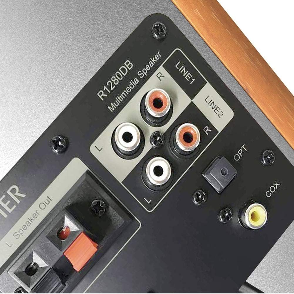 Detalle 2 de Edifier R1280DB: Diffusori da scaffale attivi con Bluetooth e ingresso ottico