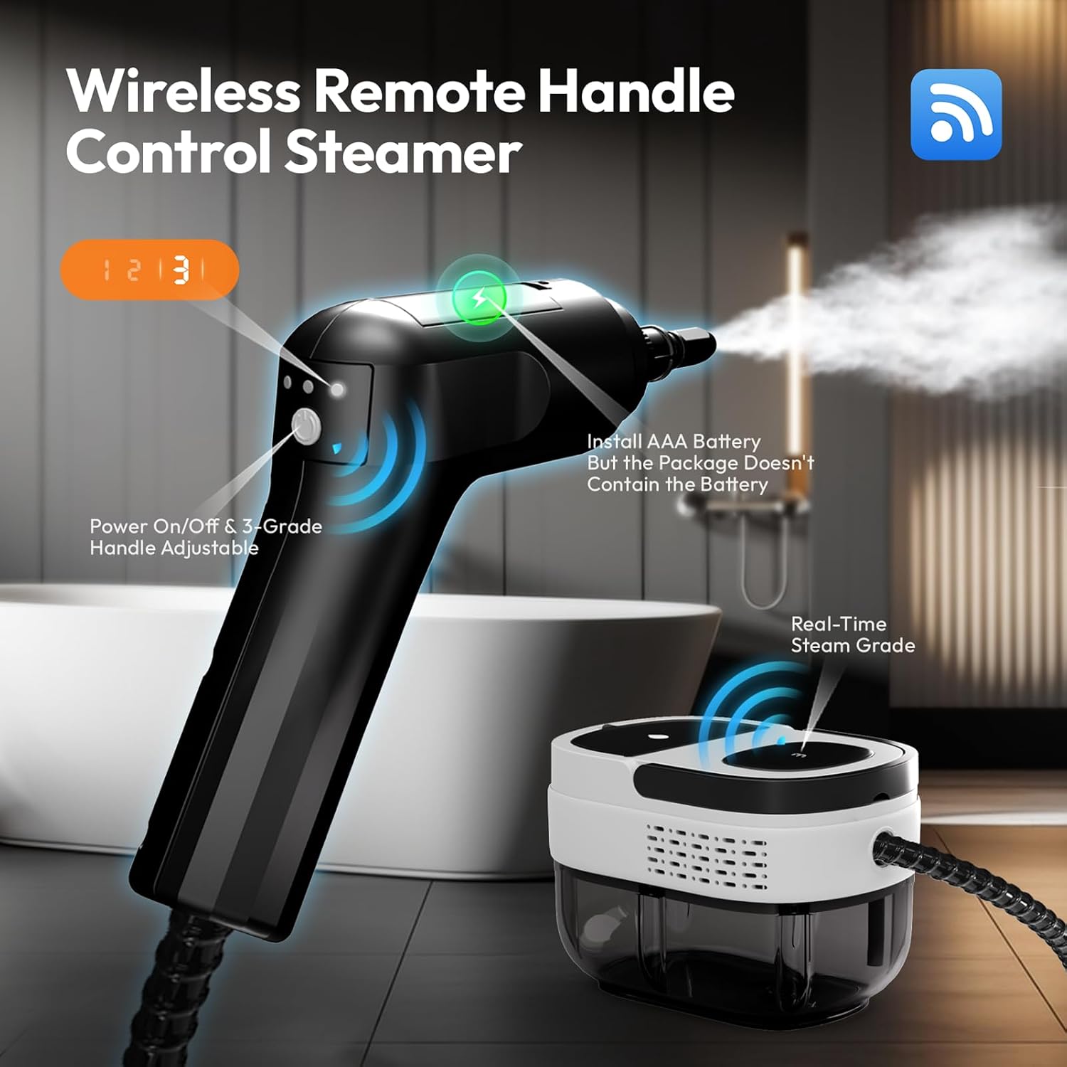 Thumbnail 1 de Handheld steam cleaner 1.6L tank