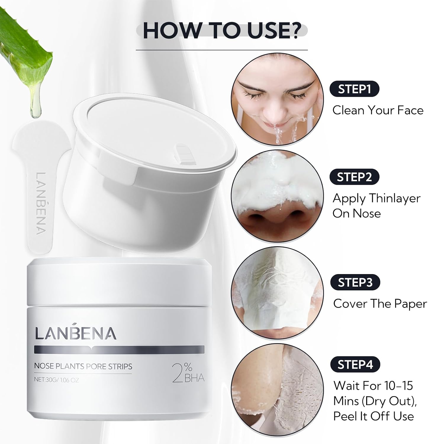 Thumbnail 5 de LANBENA Blackhead Remover Peel-Off Mask 1.05 oz