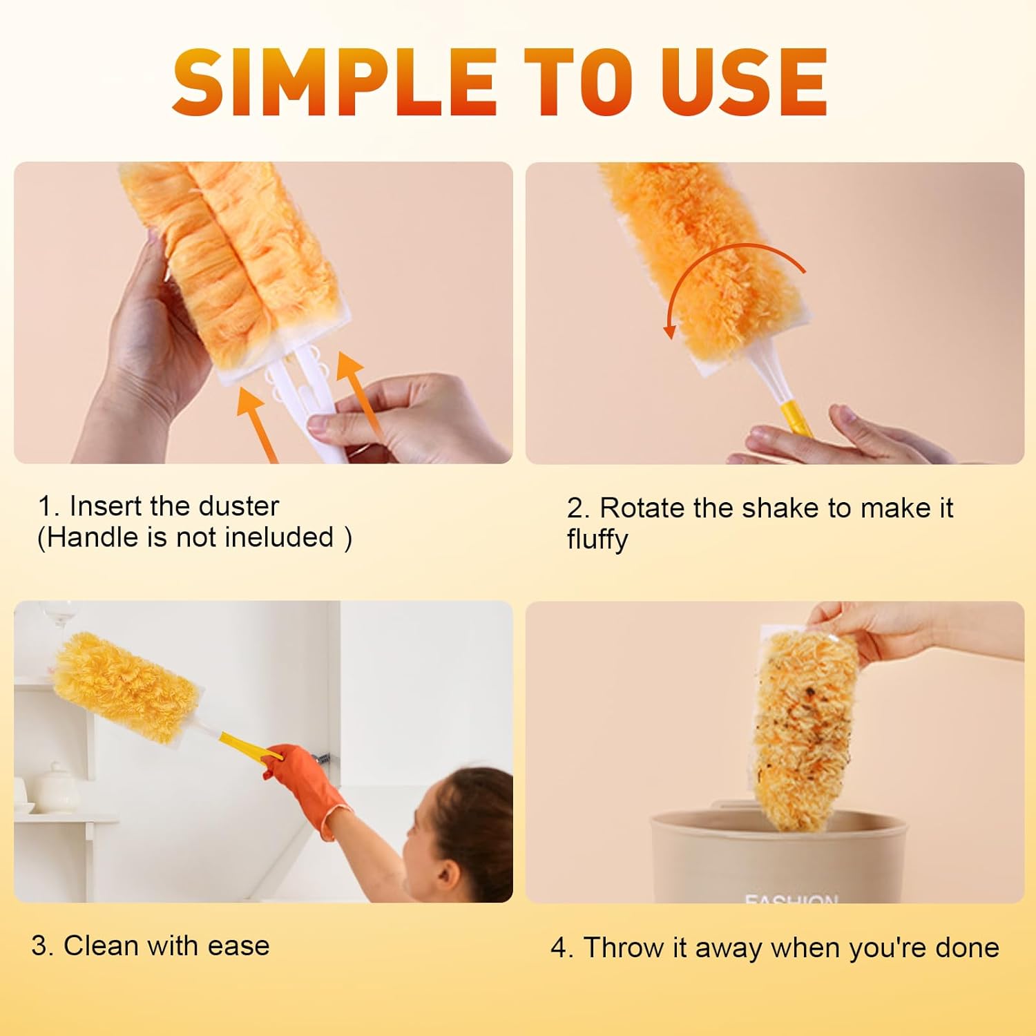 Thumbnail 4 de Heavy Duty Duster Refills – Unscented 360 Feather Duster (25 Refills)