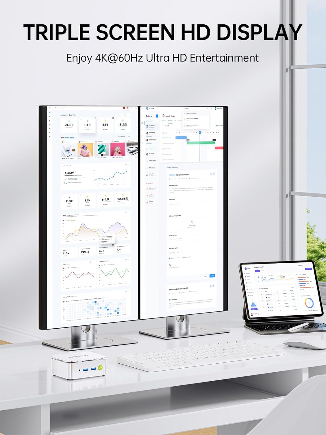 Thumbnail 5 de GMKtec NucBox G10 Ryzen 5 3500U Mini PC (16GB RAM, 512GB SSD) with Triple 4K Output, 2.5GbE LAN, WiFi/BT