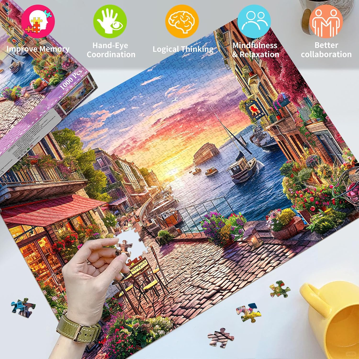 Thumbnail 2 de HUADADA 1000-Piece Jigsaw Puzzle for Adults