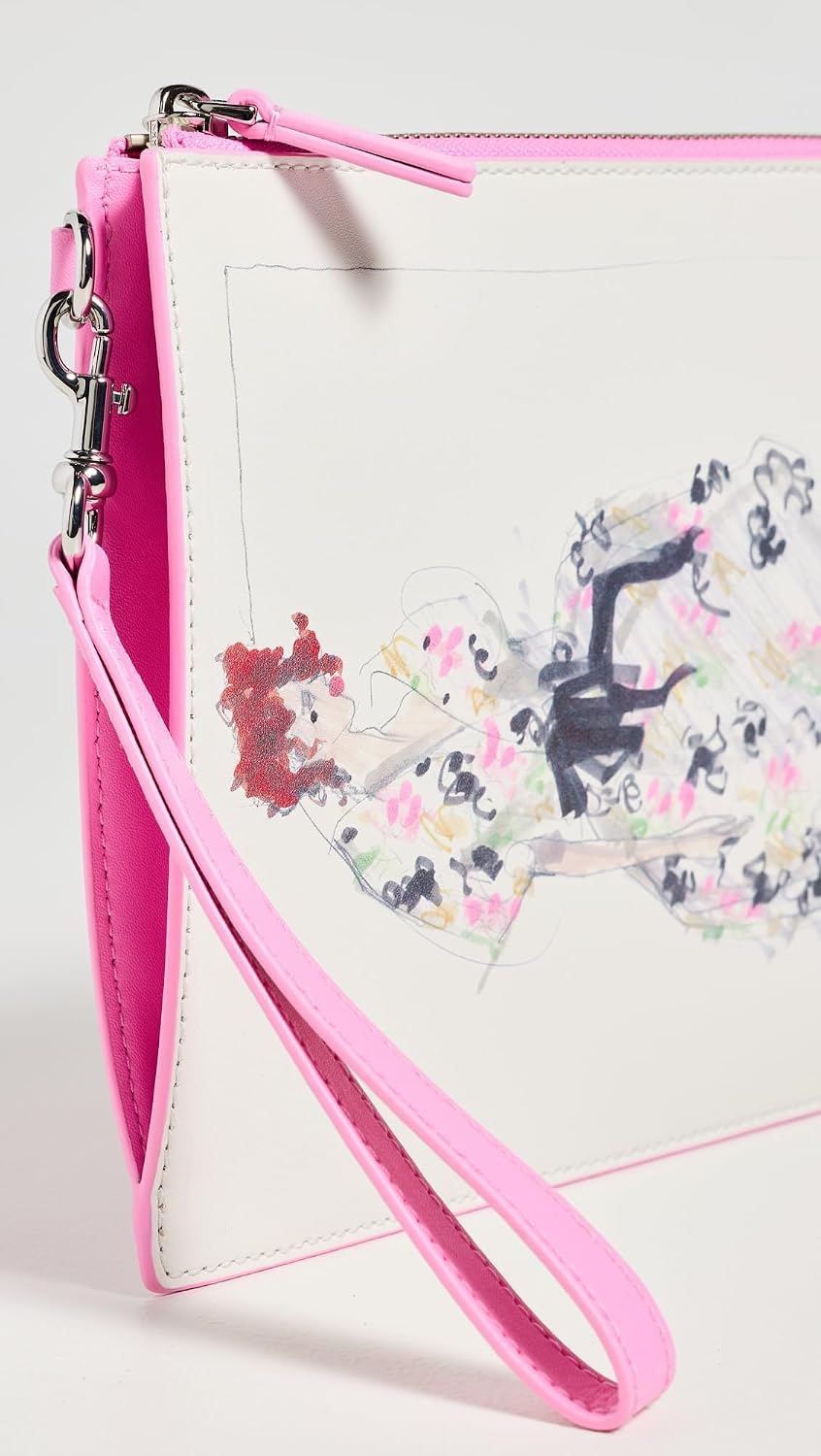 Thumbnail 3 de Marc Jacobs The Wristlet Bag – pochette cuir lisse à illustrations Printemps 2025