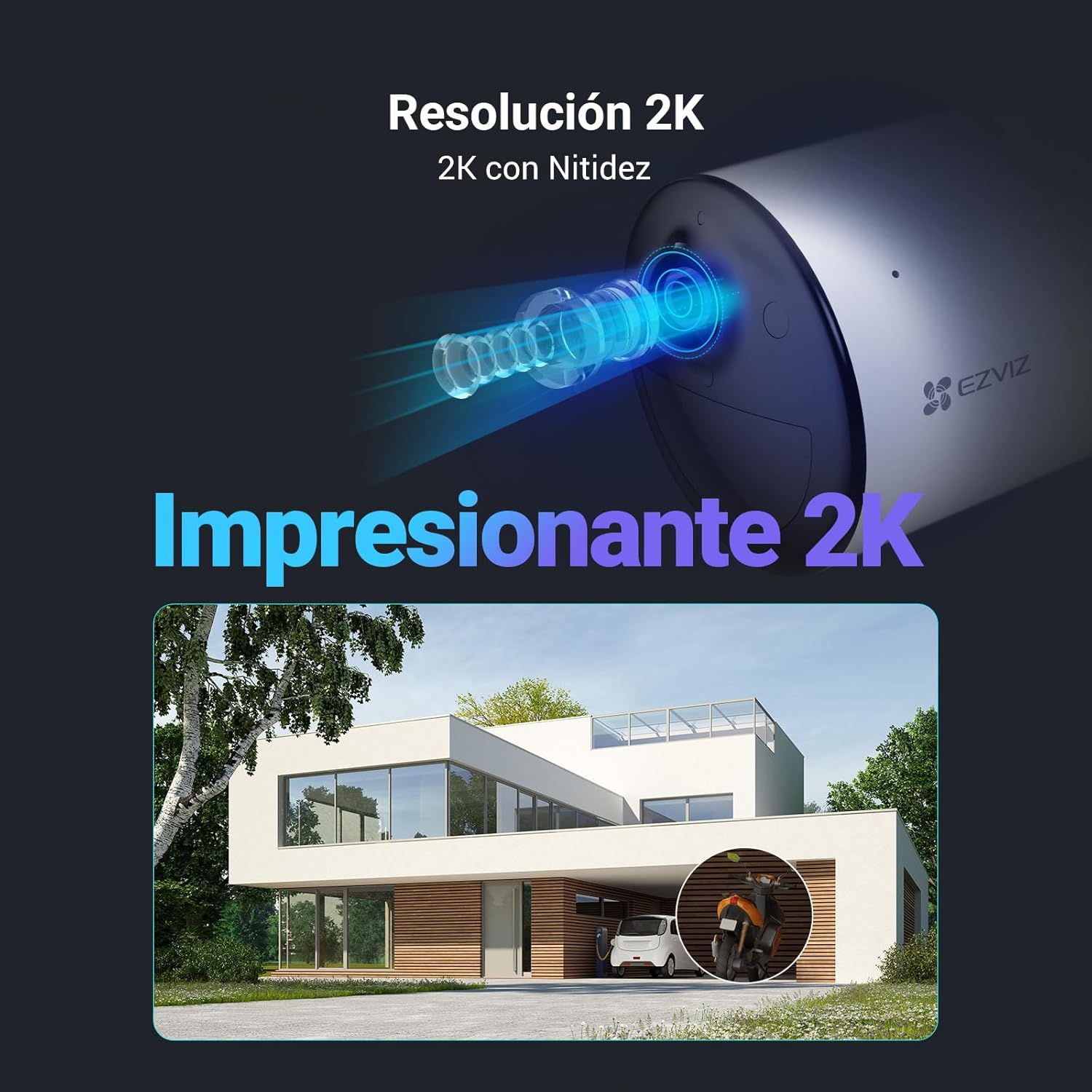 Thumbnail 1 de EZVIZ CB3 Kit Cámara WiFi Exterior con Panel Solar