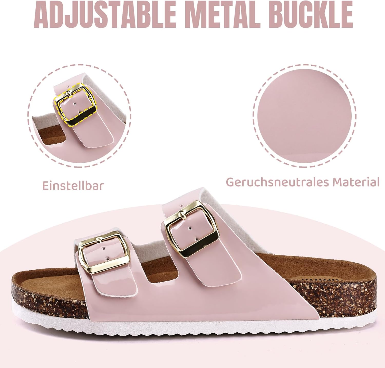 Thumbnail 2 de Torotto Damen Pantoletten Sandalen – Bequeme Classic Clogs aus Synthetik, Medium Weite