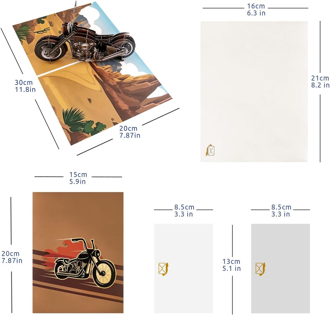Detalle 2 de CNLITIHEKA 3D motorcycle card