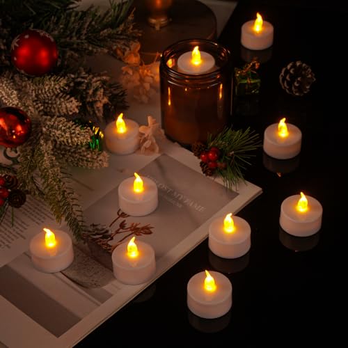 Thumbnail 4 de YONGHAOYANG Bougies chauffe-plat LED Lot de 24 – Flamme réaliste, sans feu, Piles CR2032 incluses