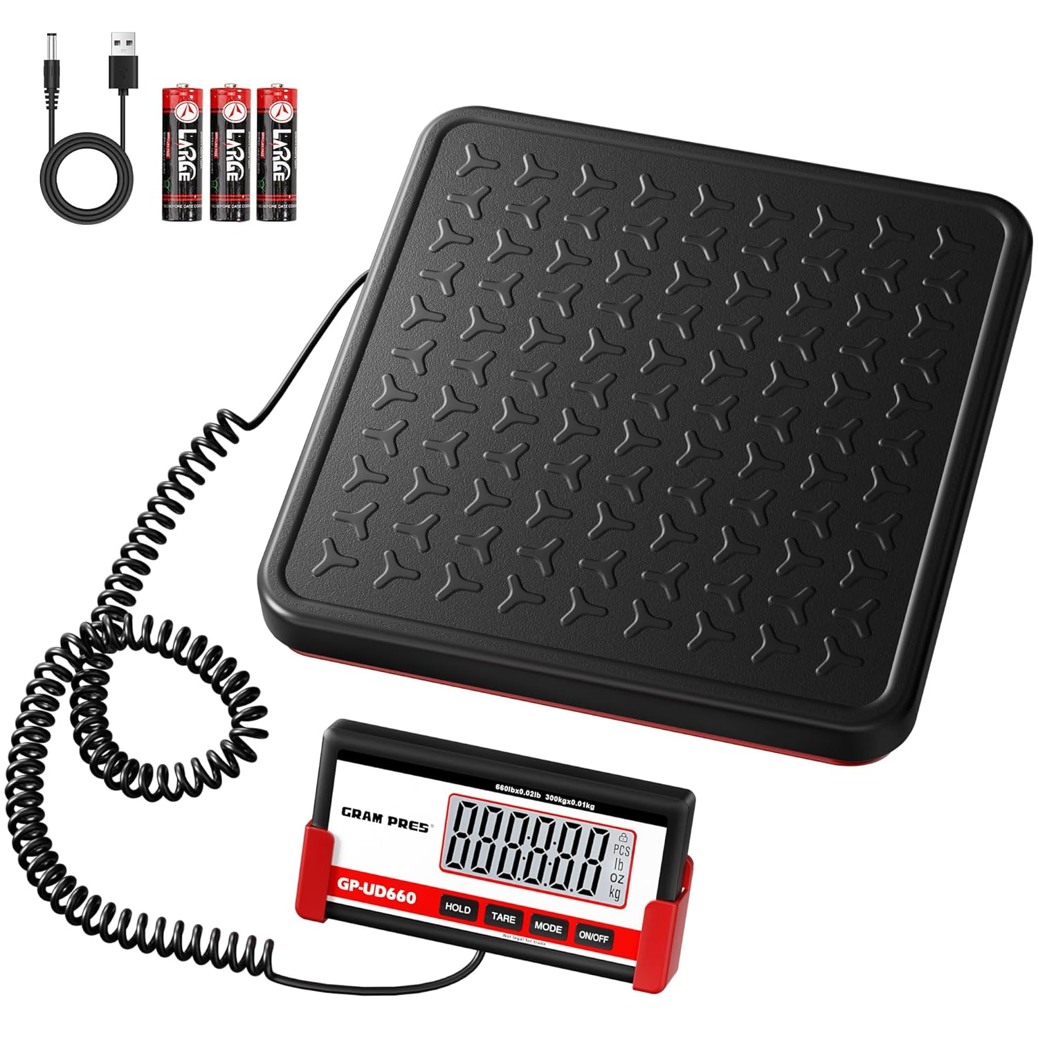 Detalle de GRAM PRES Digital Physician Scale: 660 lb Medical Floor Scale for Precise Body Weight