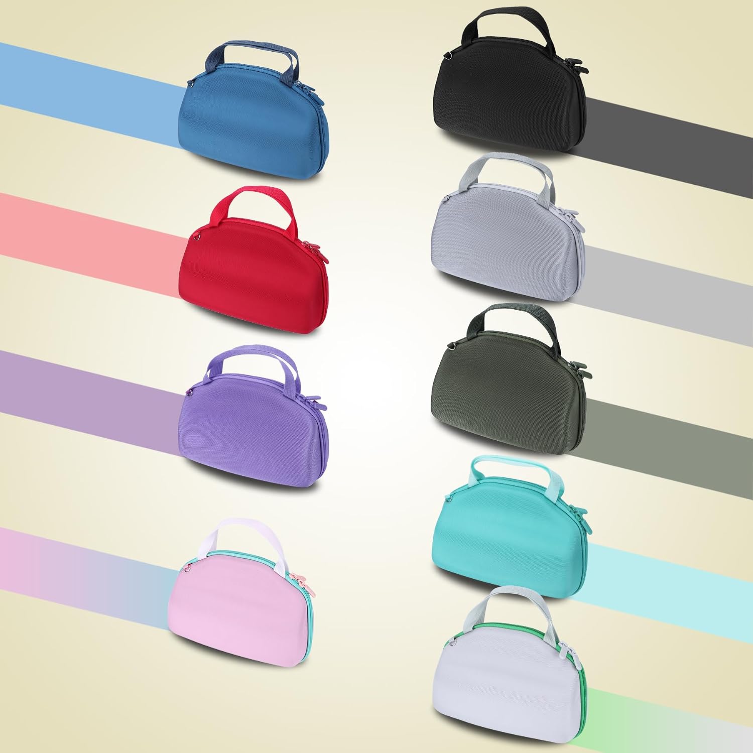 Thumbnail 3 de Lebakort Hart Schutz Hülle für JBL Charge 6 (Grau+Grün) – robuste EVA/Nylon-Tasche mit Schultergurt
