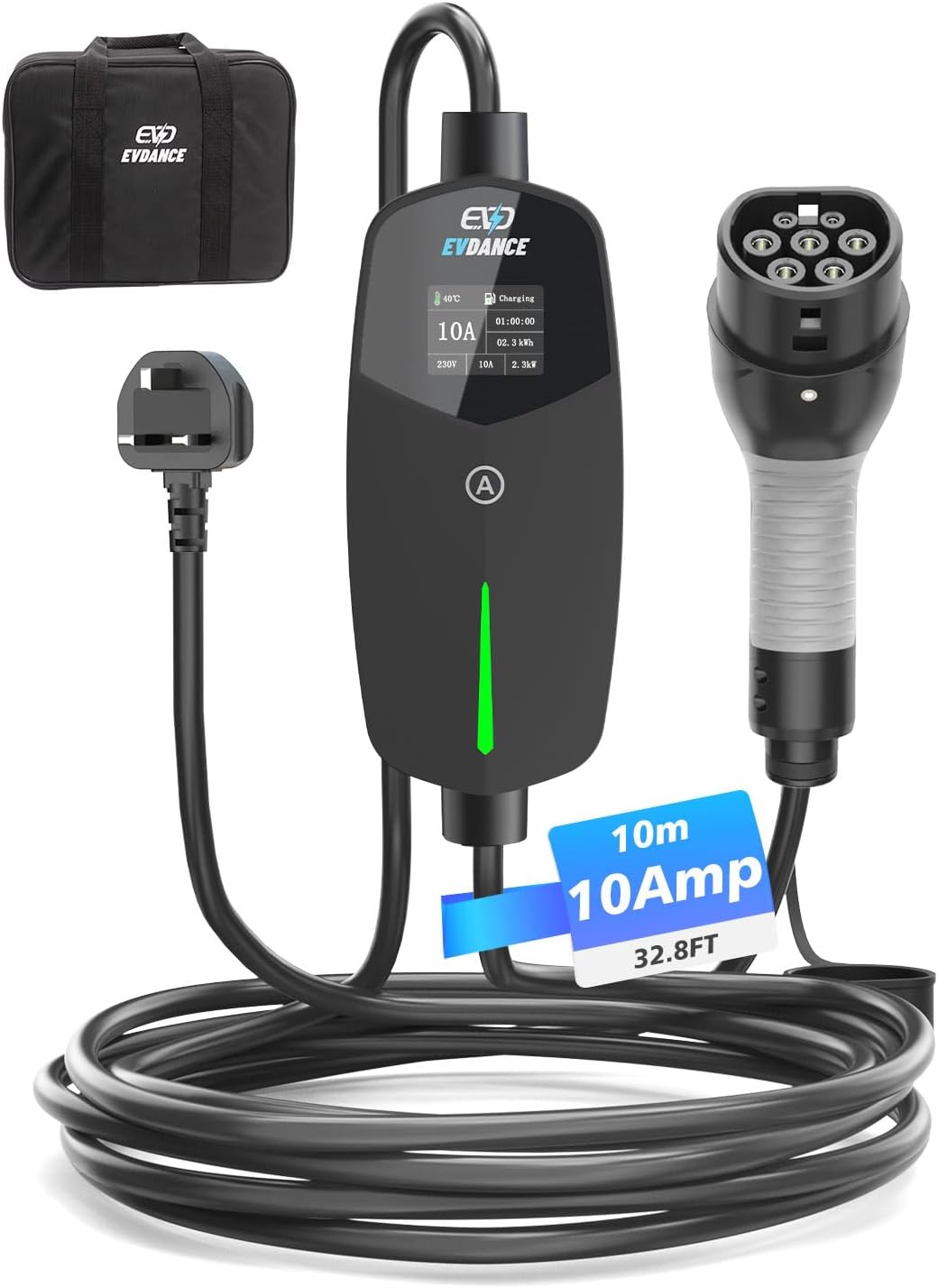 Detalle de EVDANCE Type 2 EV charger 10m