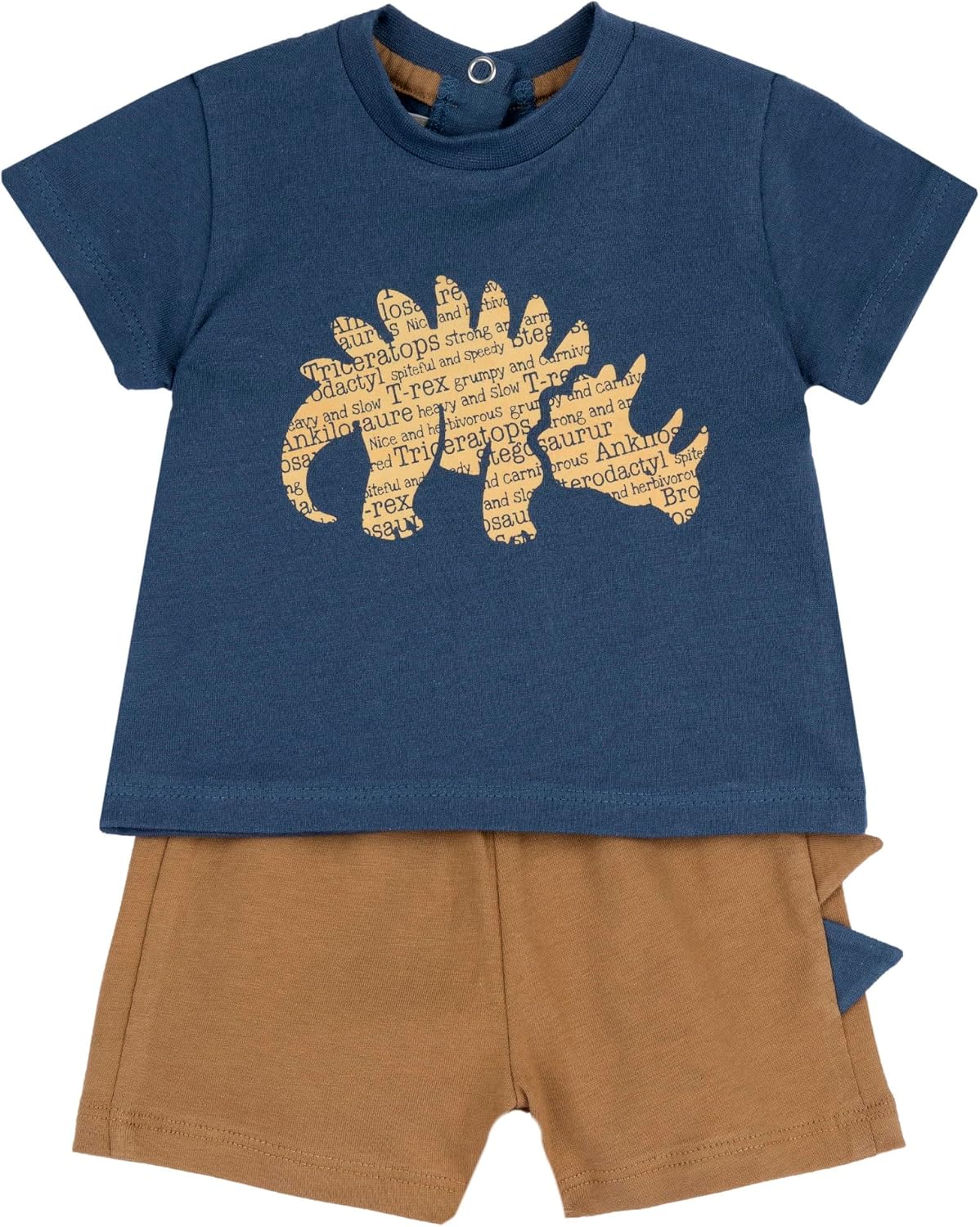 Detalle de Chicco Completo Neonato con T-Shirt e Pantaloncini in Morbido Tessuto – Design in Italy