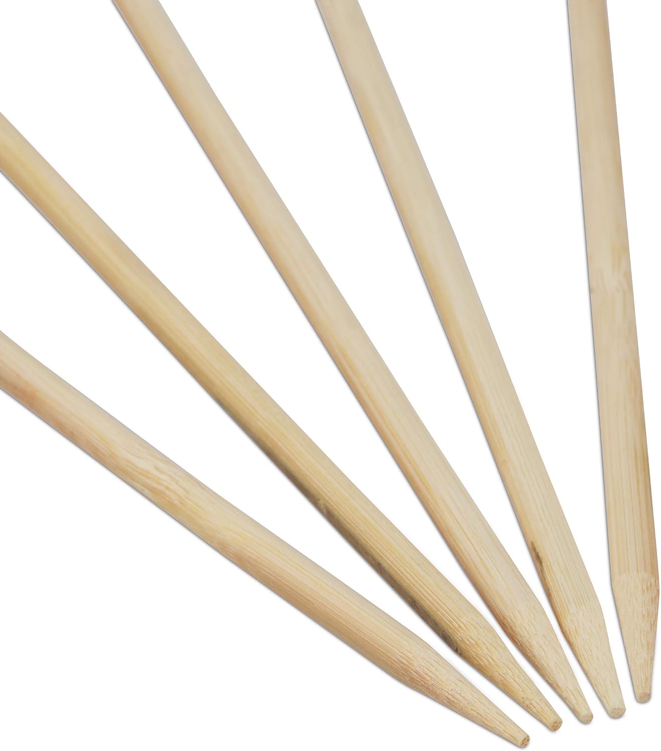 Detalle 2 de Relaxdays 10034328 satéprikkers van bamboe, 40 cm, set van 250