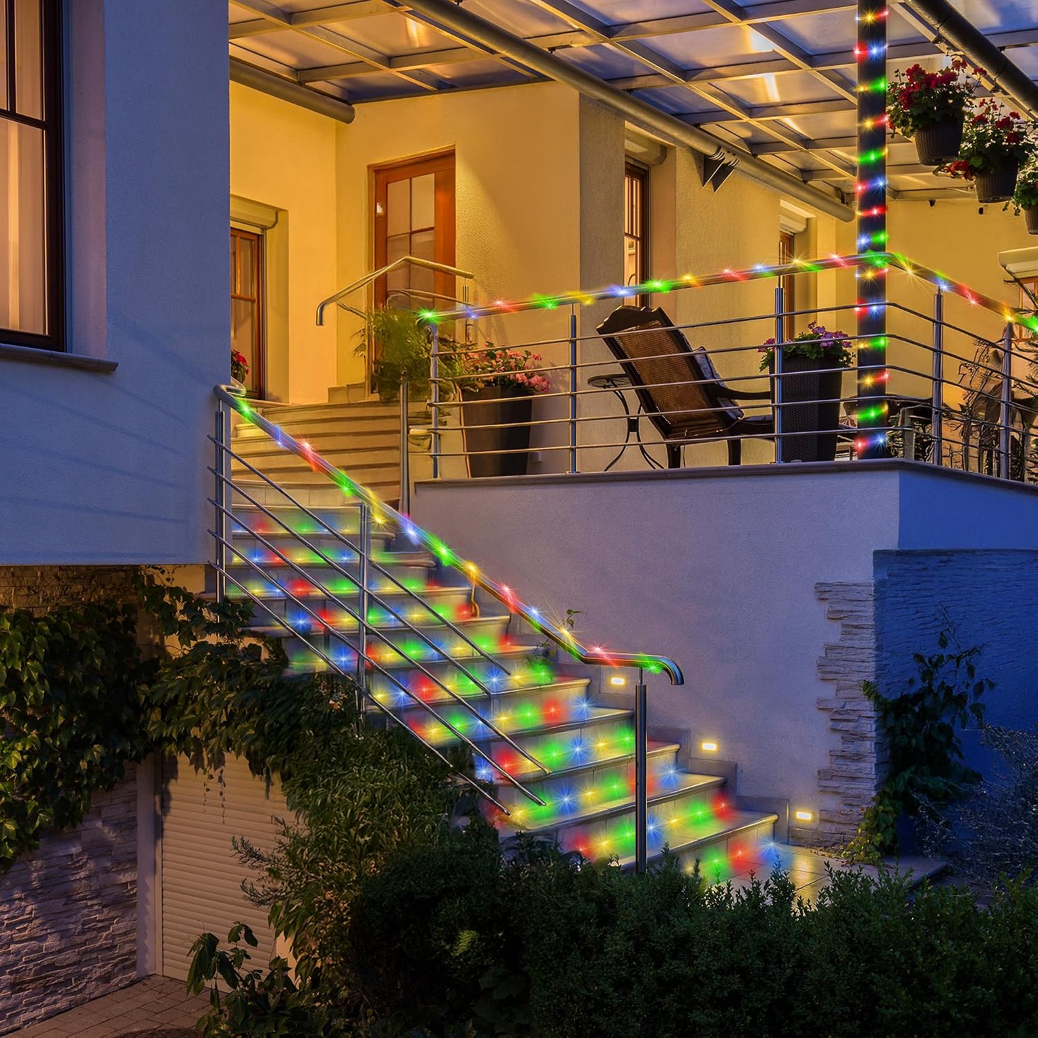 Detalle de Jnaurb Battery-Operated Rope Lights, 33 ft