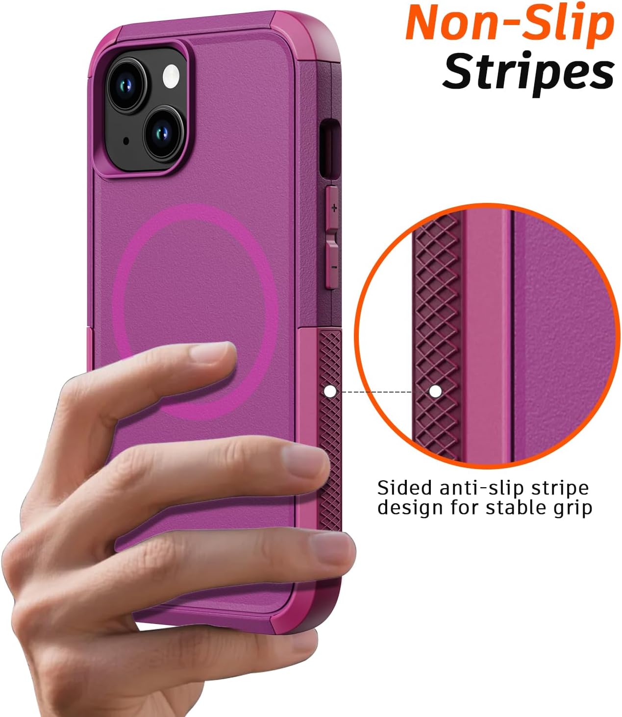 Detalle 1 de Diverbox iPhone 15 Case with MagSafe Compatibility, Screen and Camera Protectors