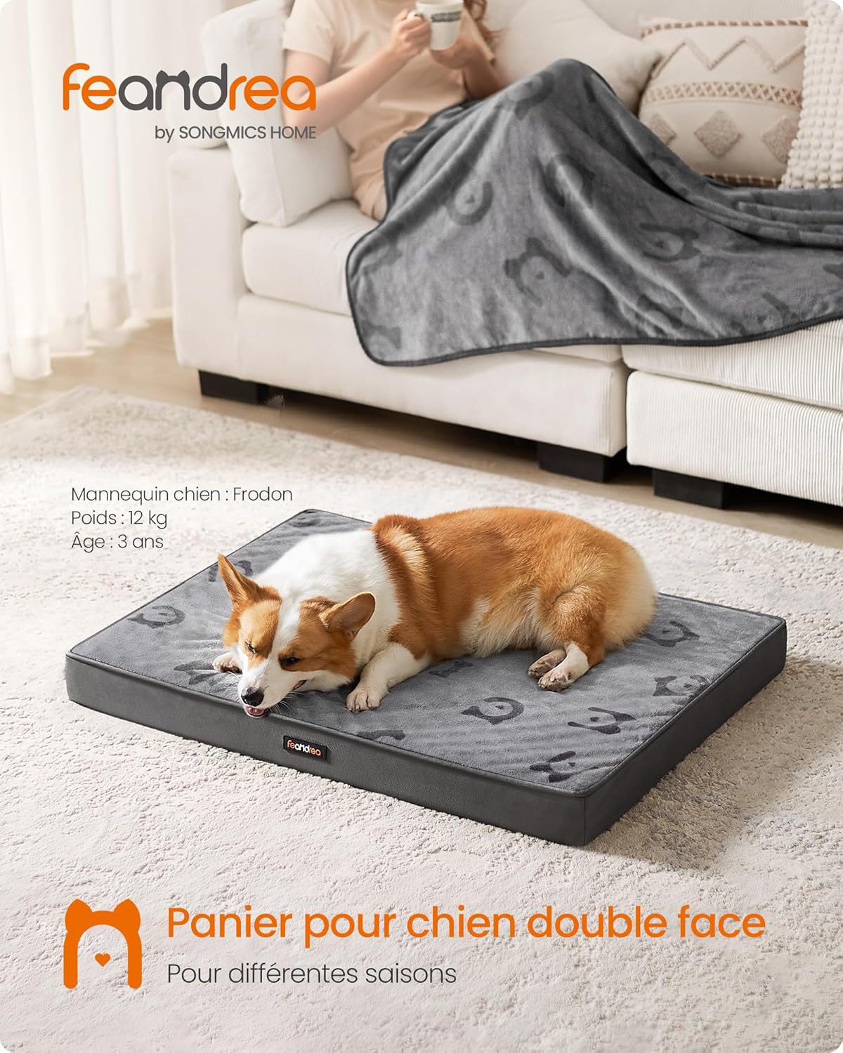Detalle 2 de Feandrea Panier pour Chiens Taille L