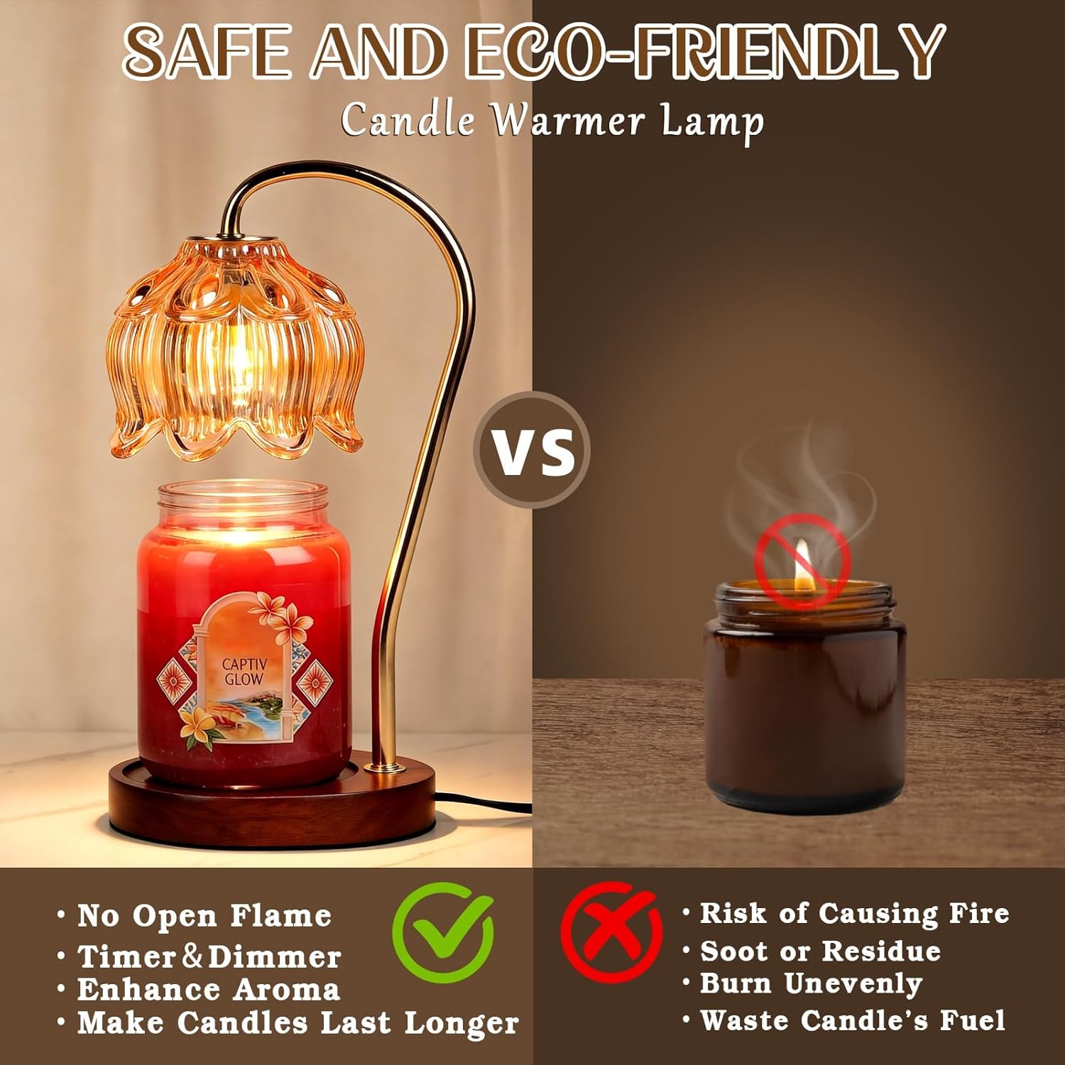 Thumbnail 5 de Funistree Flower Candle Warmer 8-hour 🕯