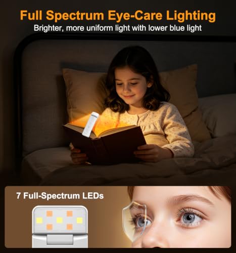 Detalle de Gritin 2026 2a Gen Luce per Lettura Libri a Letto, 2in1 Luce Libro e Torcia