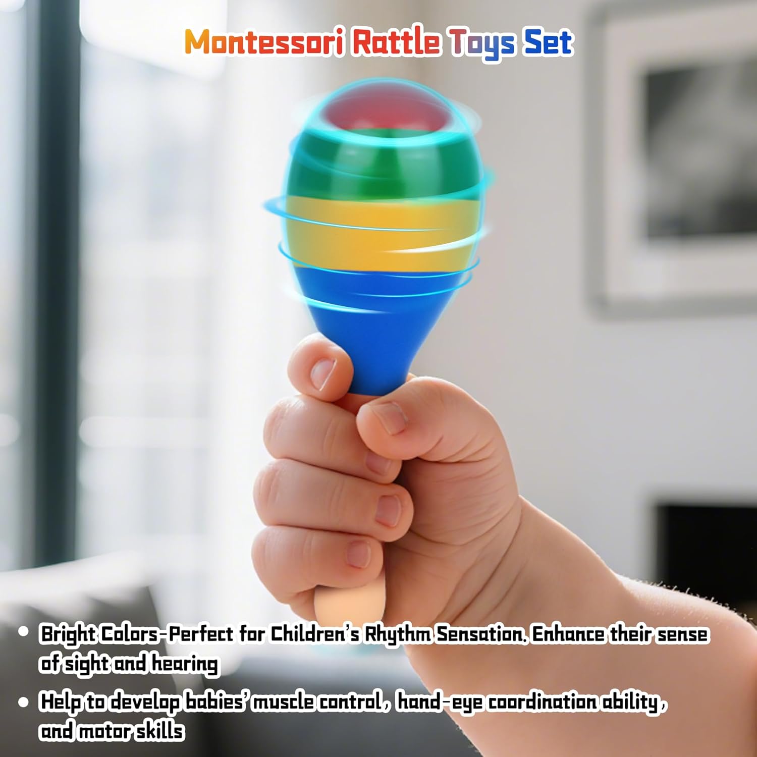 Thumbnail 5 de Baby wooden musical toys set of 5