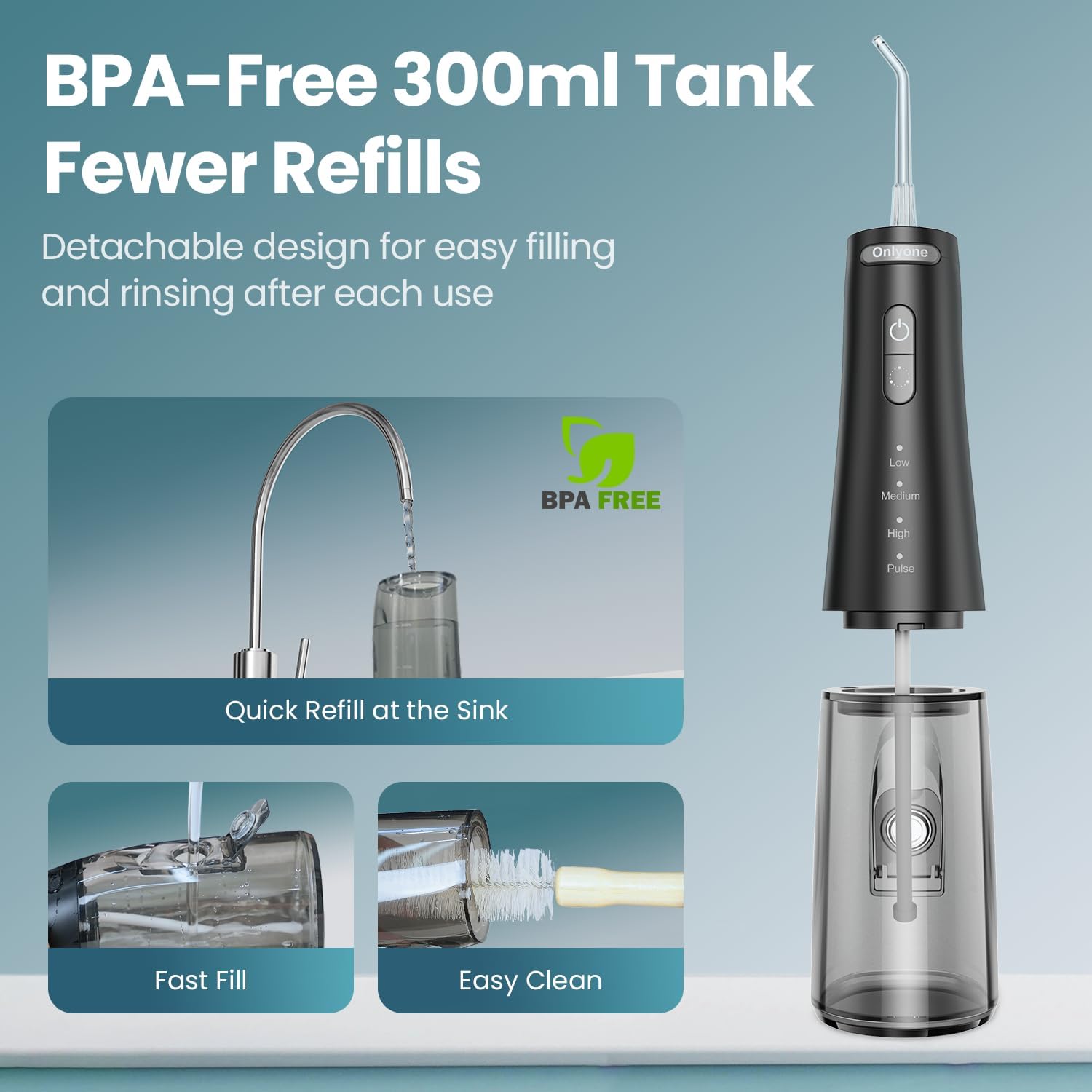 Thumbnail 6 de Onlyone Rechargeable Cordless Water Flosser 1