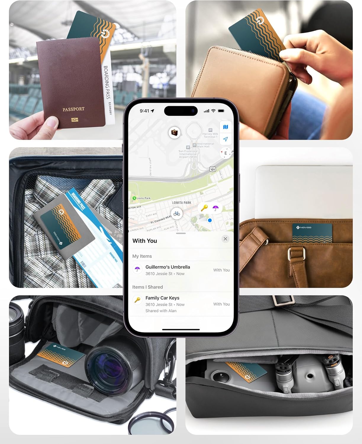 Thumbnail 6 de NOVOO SmartCard Wallet Tracker 2-Pack 1.6mm