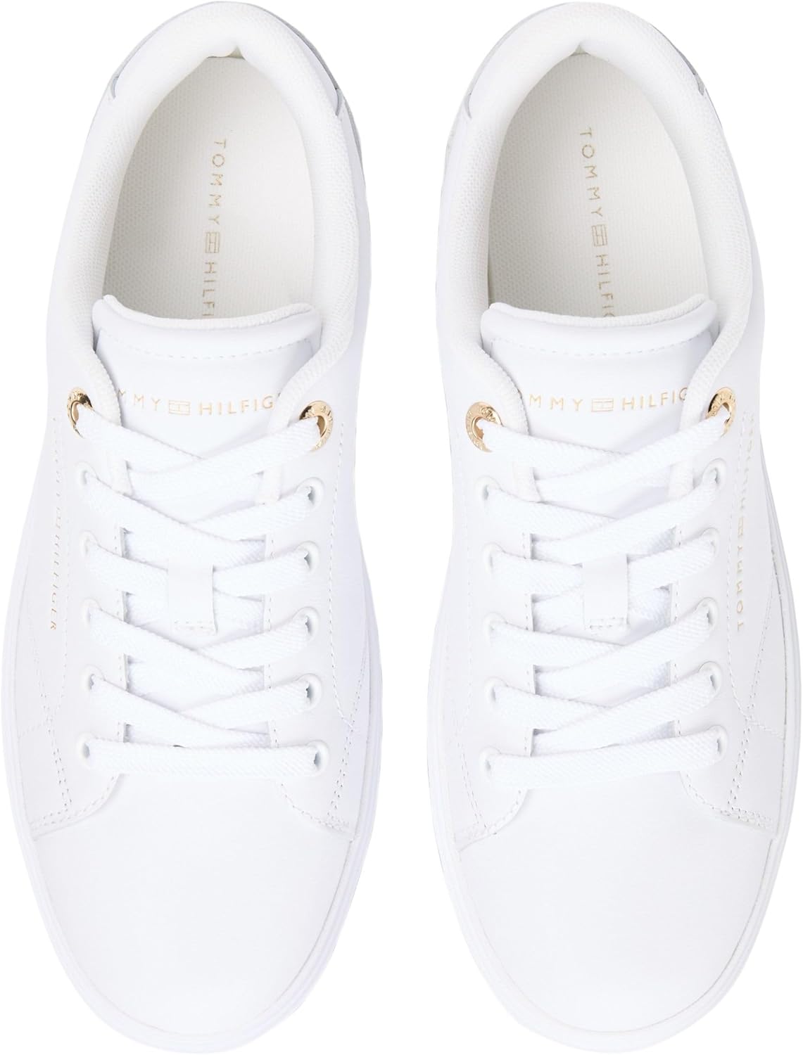 Thumbnail 4 de Tommy Hilfiger TH Feminine Cupsole Leather Fw0fw09105, Basso Top Donna