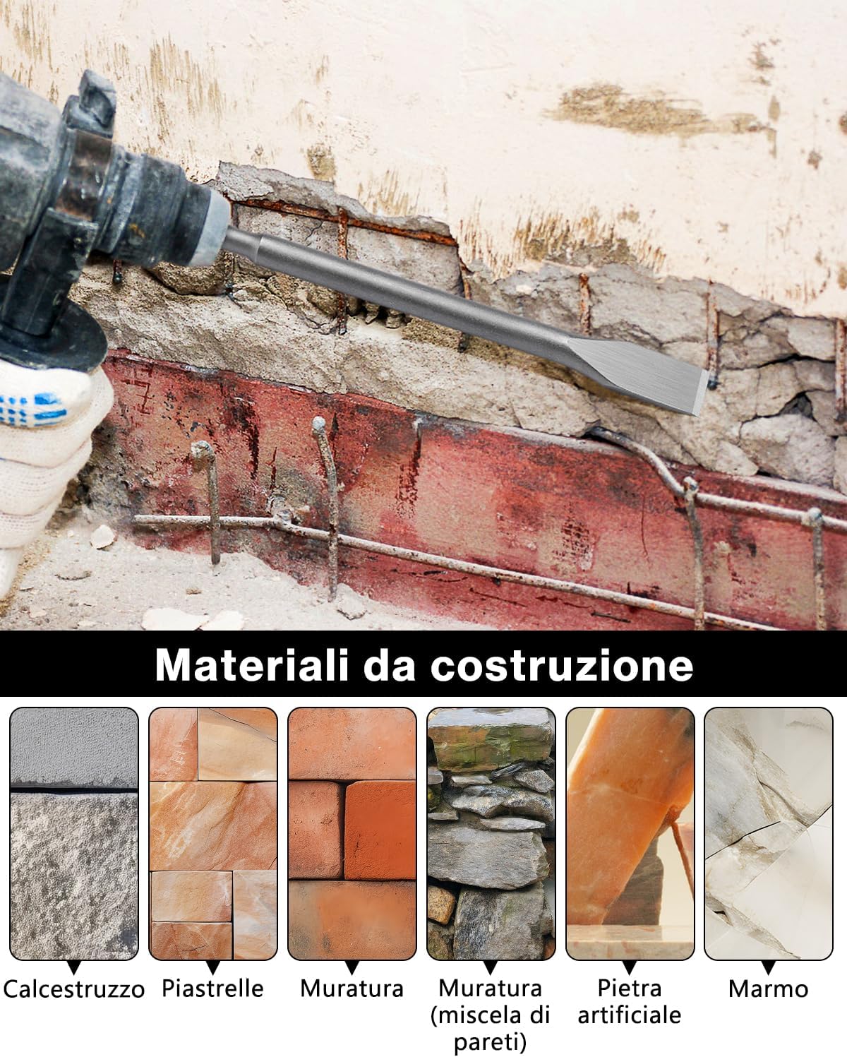 Thumbnail 4 de Lytool Set 6 Scalpelli SDS-Plus 🛠