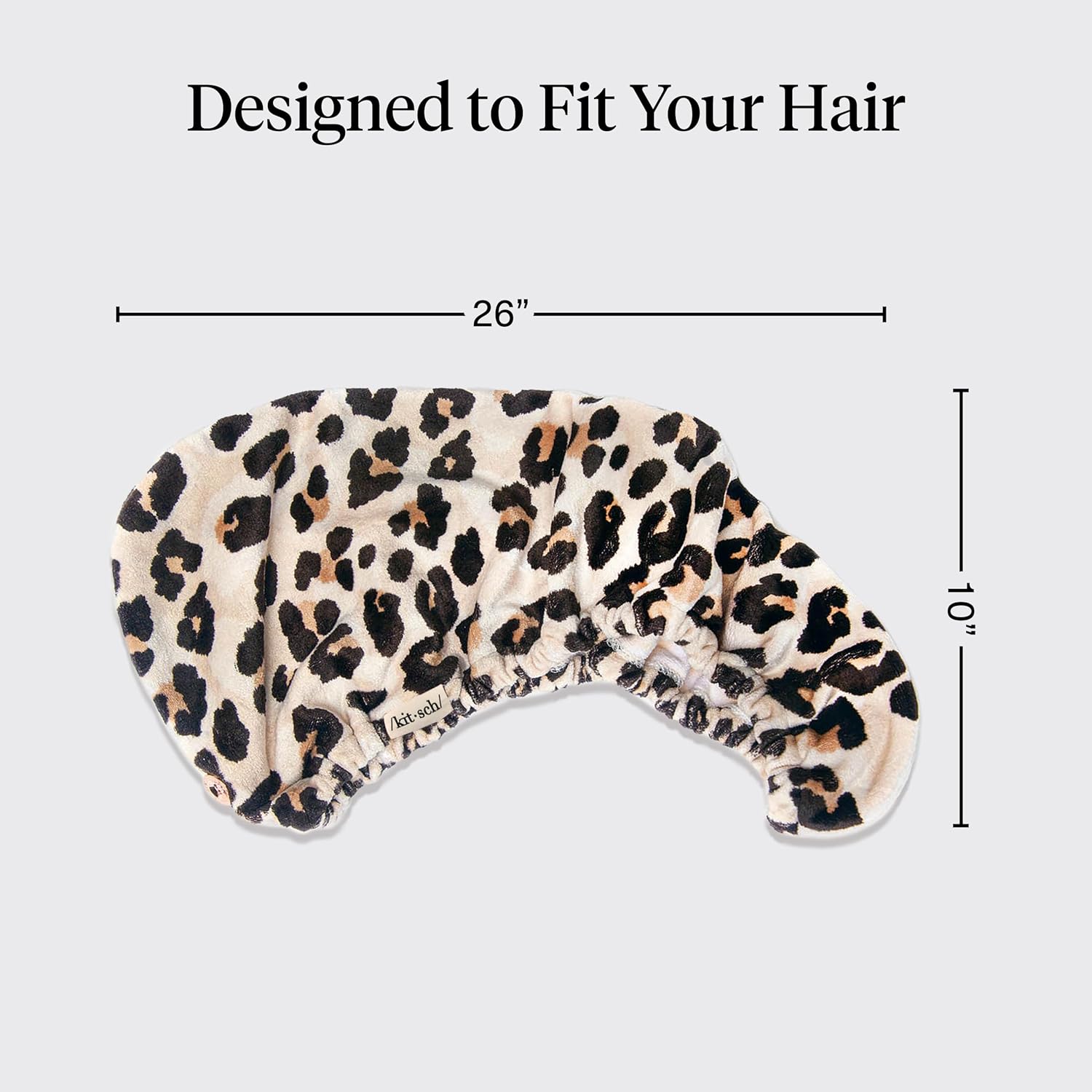 Thumbnail 3 de Kitsch Microfiber Hair Towel Wrap for Women – Leopard
